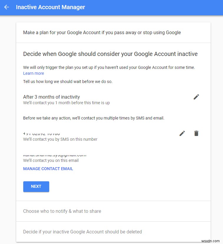 Set Your Google Account To Auto Delete After Certain Time Of Inactivity