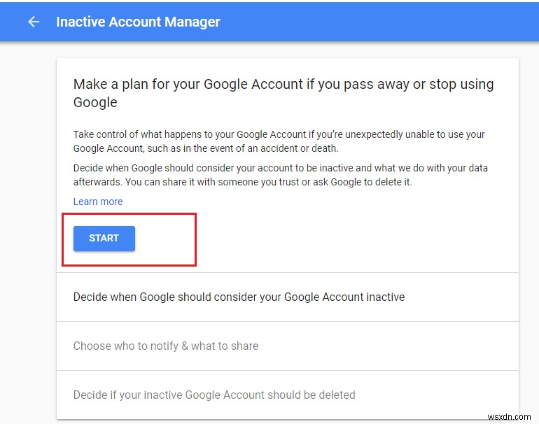 Set Your Google Account To Auto Delete After Certain Time Of Inactivity