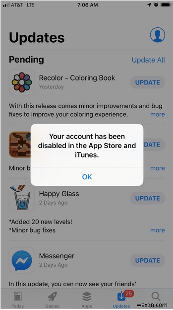 Your Account Has Been Disabled in the App Store and iTunes (Fixed)