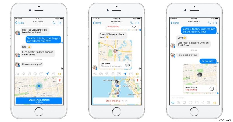 How to Share Live Location on Facebook Messenger