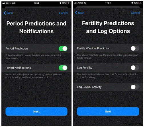 How To Set Up And Use Cycle Tracking On iOS 13 And WatchOS 6?