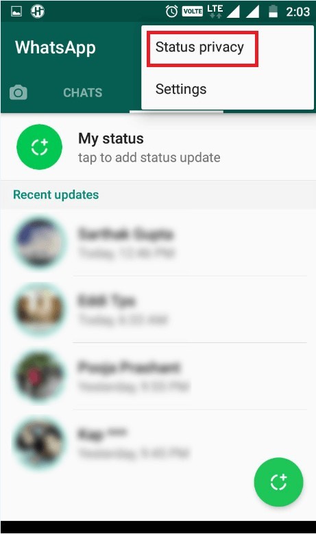 How To Hide WhatsApp Status From Selected People