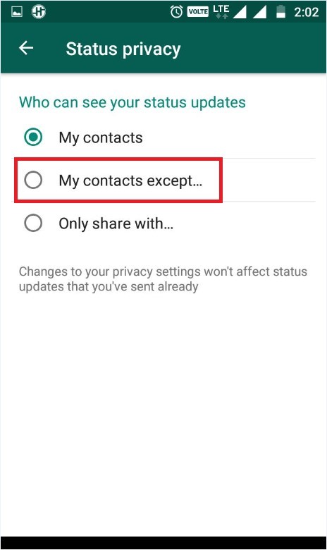 How To Hide WhatsApp Status From Selected People
