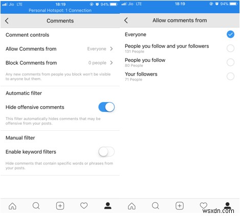 Auto-Hide Comments Containing Specific Words on Instagram