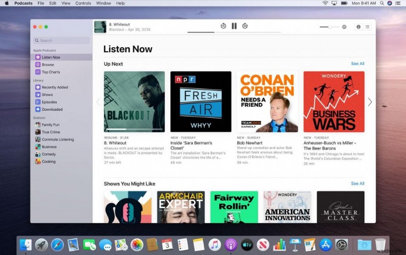 How to Use Podcasts App on macOS Catalina