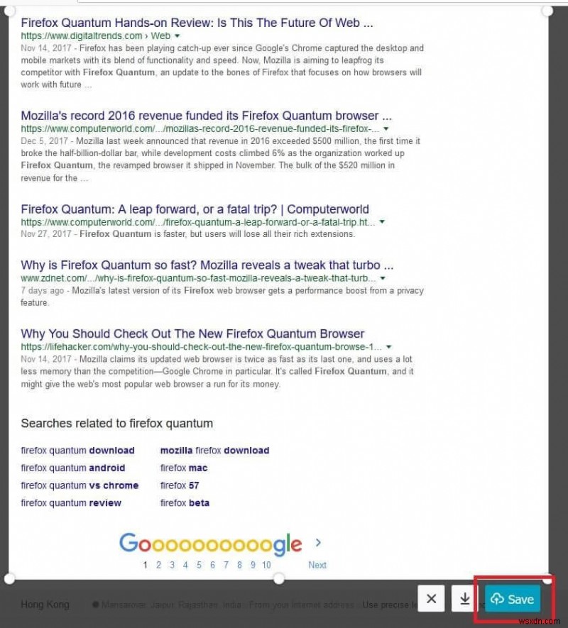 Take Scrolling Screenshot Of any Webpage Using Firefox Quantum.