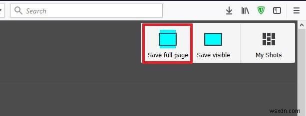 Take Scrolling Screenshot Of any Webpage Using Firefox Quantum.