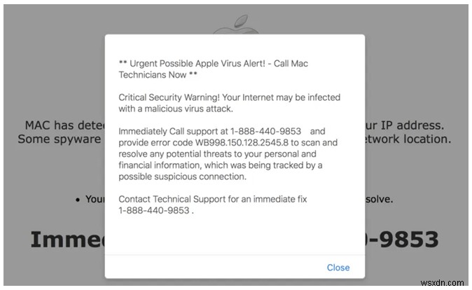 How to Prevent Pornographic Virus Alerts From “Apple”