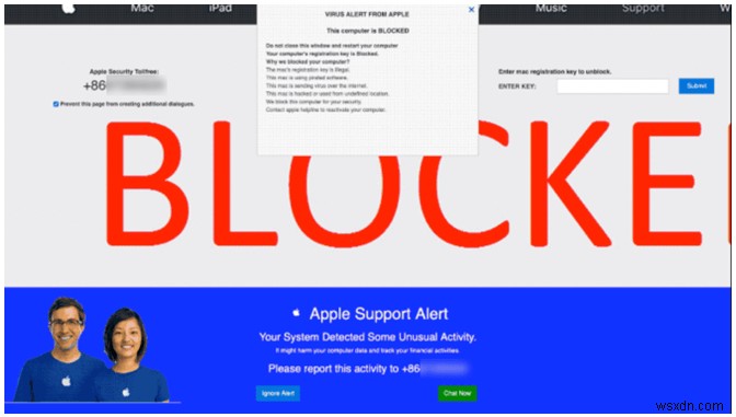 How to Prevent Pornographic Virus Alerts From “Apple”
