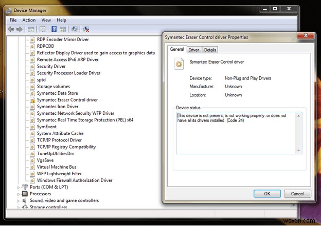 [Fixed] This device is not present (Code 24) in Windows