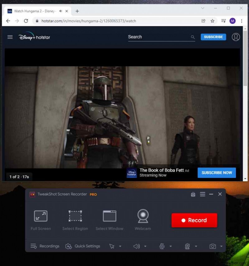 How to Screen Record Disney Plus on Windows?