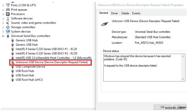 {FIXED}: USB Device_Descriptor_Failure Error In Windows 10