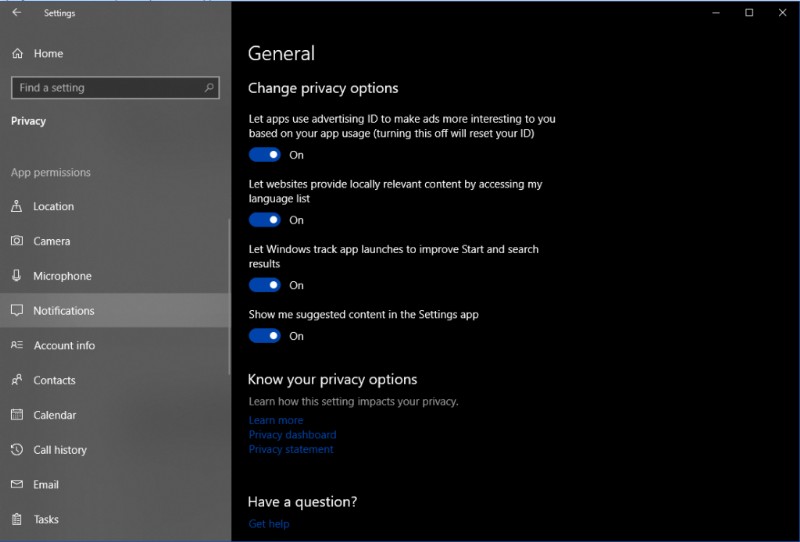 Steps To Control App Permissions on Windows 10