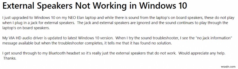 [SOLVED] External Speakers Not Working On Windows 10 PC & Laptop