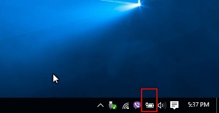 How To Restore Missing Battery Icon On Windows 10?