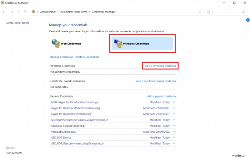 How To Access & Use The Credential Manager On Windows 11/10 PC (2022)