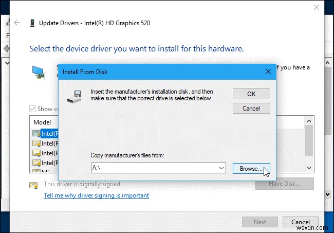 Fix ‘The Driver Being Installed Is Not Validated For This Computer’ Error On Windows 10 Manually