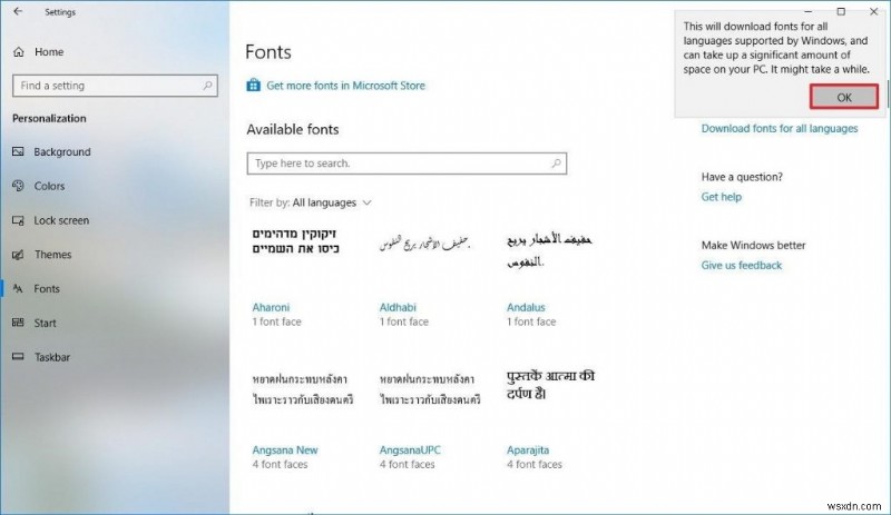 How to Use New Windows 10 Font Settings