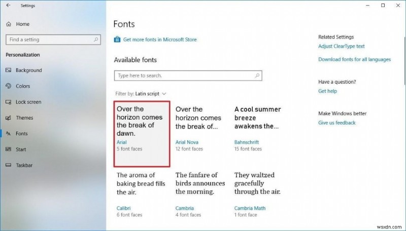 How to Use New Windows 10 Font Settings