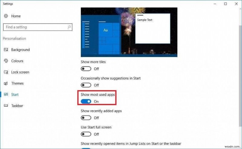 How To Remove “Most Used Apps” From Windows 10 Start Menu
