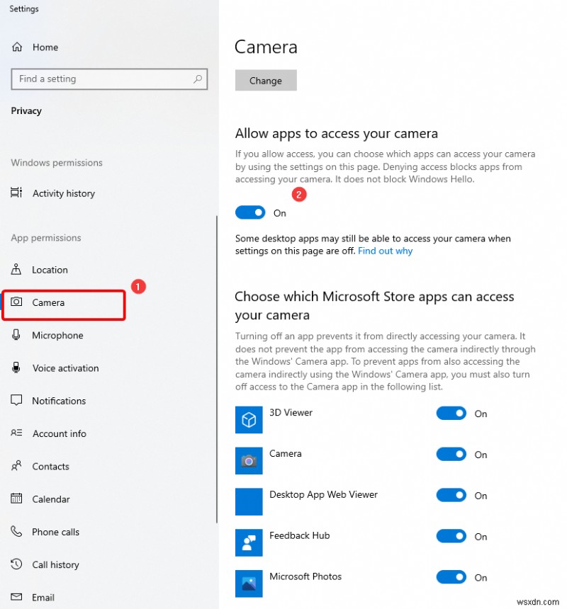 How to Fix a Camera not Working on MS Teams on Windows 10?
