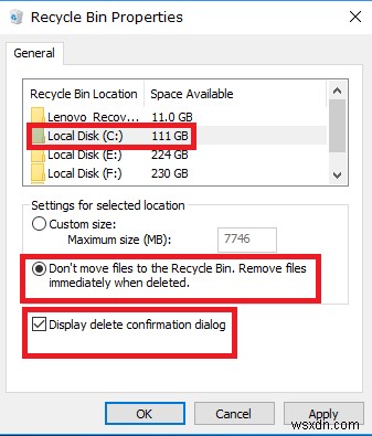 Delete Files Directly Without Sending Them To Recycle Bin In Windows 10