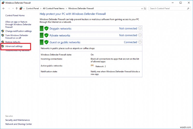 Block Internet Access for a Program in Windows 10