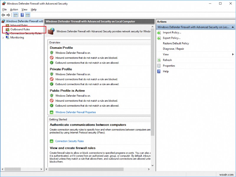 Block Internet Access for a Program in Windows 10