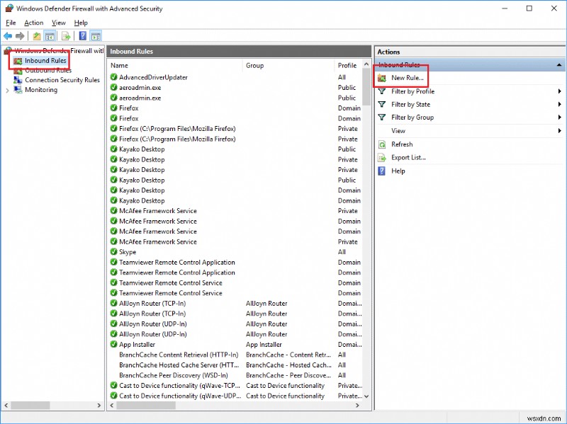Block Internet Access for a Program in Windows 10