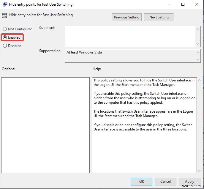 How To Disable Fast User Switching In Windows 10