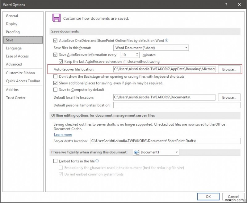 Steps To Recover Unsaved Word Document On Windows 10