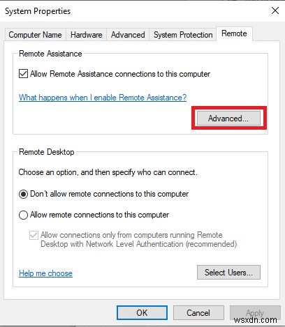 Steps to Enable & Disable Remote Assistance in Windows 10