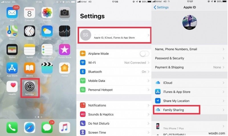 Steps To Use Family Sharing With Find My iPhone Feature