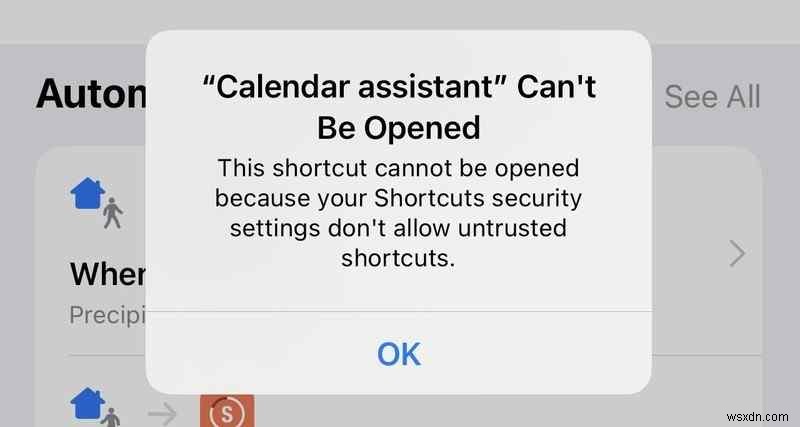 How to Allow Untrusted Shortcuts in iOS