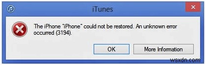 How To Fix iTunes Error 3194