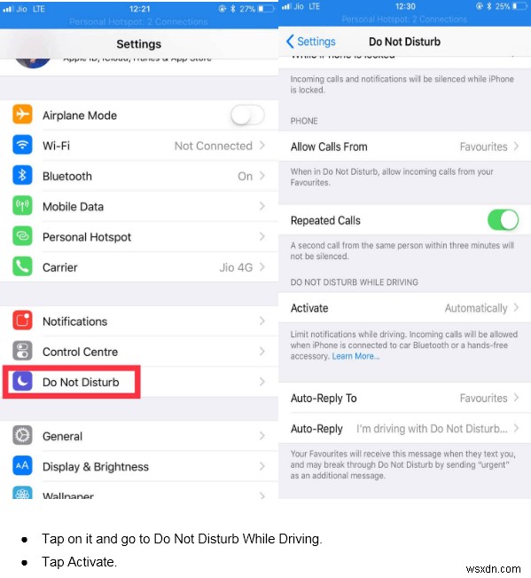 What Is Do not Disturb While Driving
