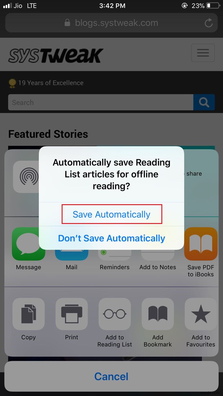 How To Save Articles For Offline Reading On iPhone