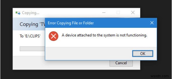 A Device Attached to the System is Not Functioning Error (Fixed)