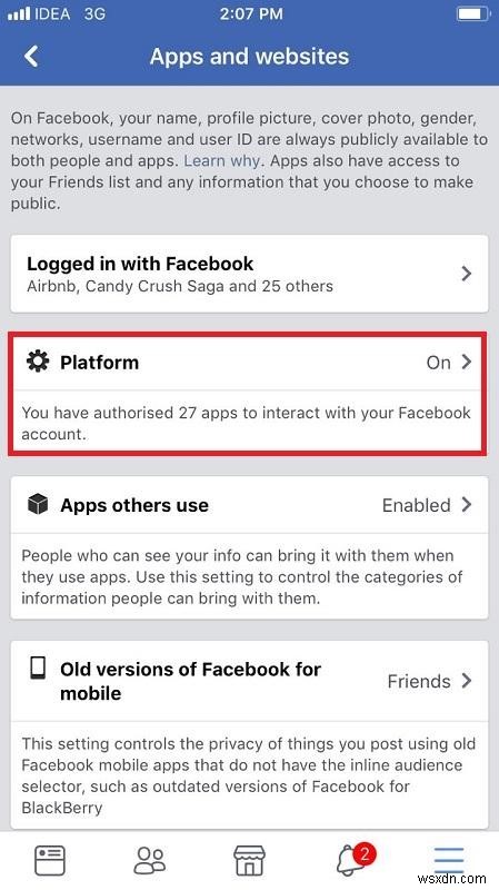 Stop Third-Party Apps From Using Your Facebook Data On iPhone
