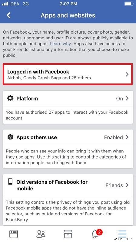 Stop Third-Party Apps From Using Your Facebook Data On iPhone