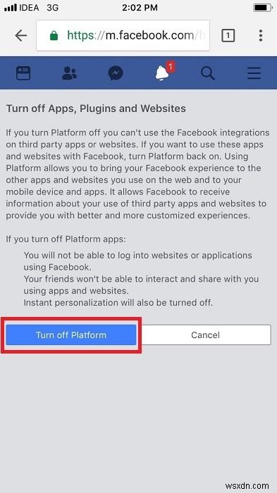 Stop Third-Party Apps From Using Your Facebook Data On iPhone