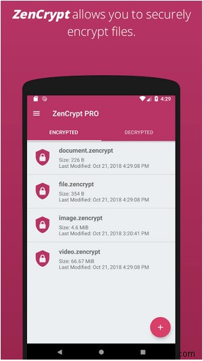 Quickly Encrypt Files And Folders On Android