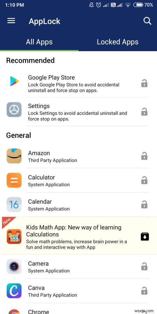 Secure Your Apps In Android With AppLock
