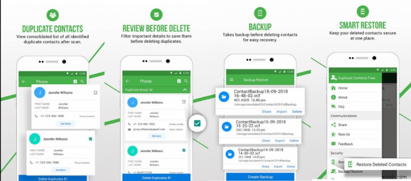 How To Delete Multiple Contacts Of The Same Person In Android?
