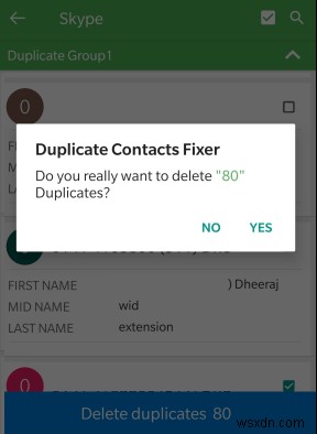 How To Delete Multiple Contacts Of The Same Person In Android?