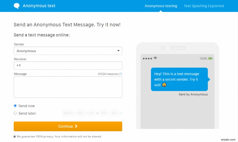 How To Send Anonymous Text Message From Computer & Mobile For Free