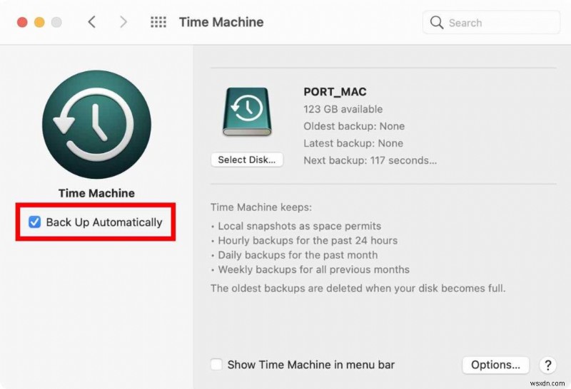 How to Back Up Mac with Time Machine