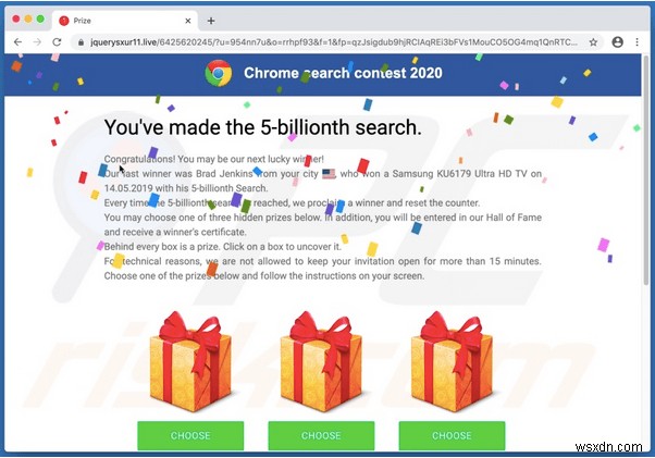 What Is The 5-Billionth Search Scam And How To Remove It?