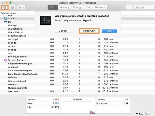 How to Control+Alt+Delete on a Mac and Force Quit apps