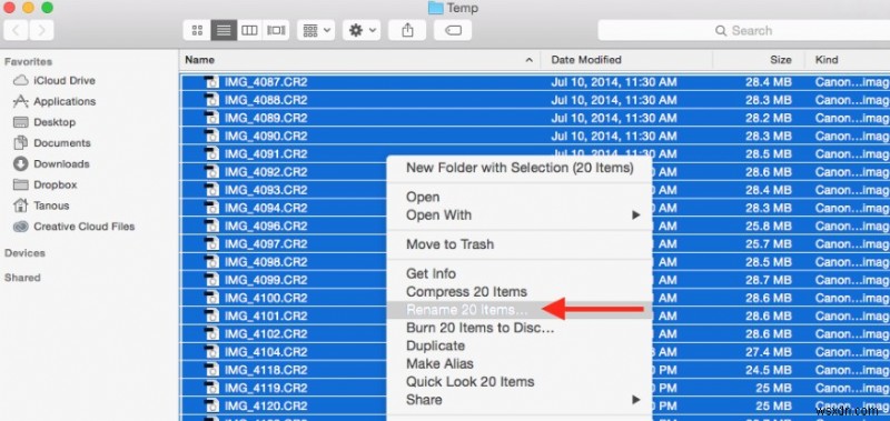 How To Rename Multiple Files At Once On Mac